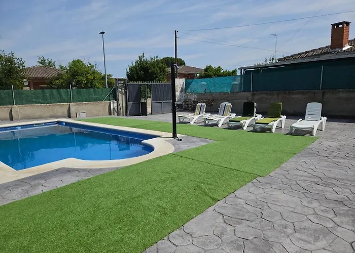 בית נופש Donde Javi Con Piscina 50 Minutos Madrid En Escalona *